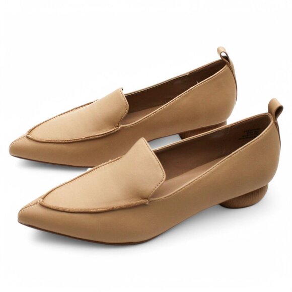 Journee Collection Women's Maggs Pointed Toe Loafers - Tan - Picture 3 of 7